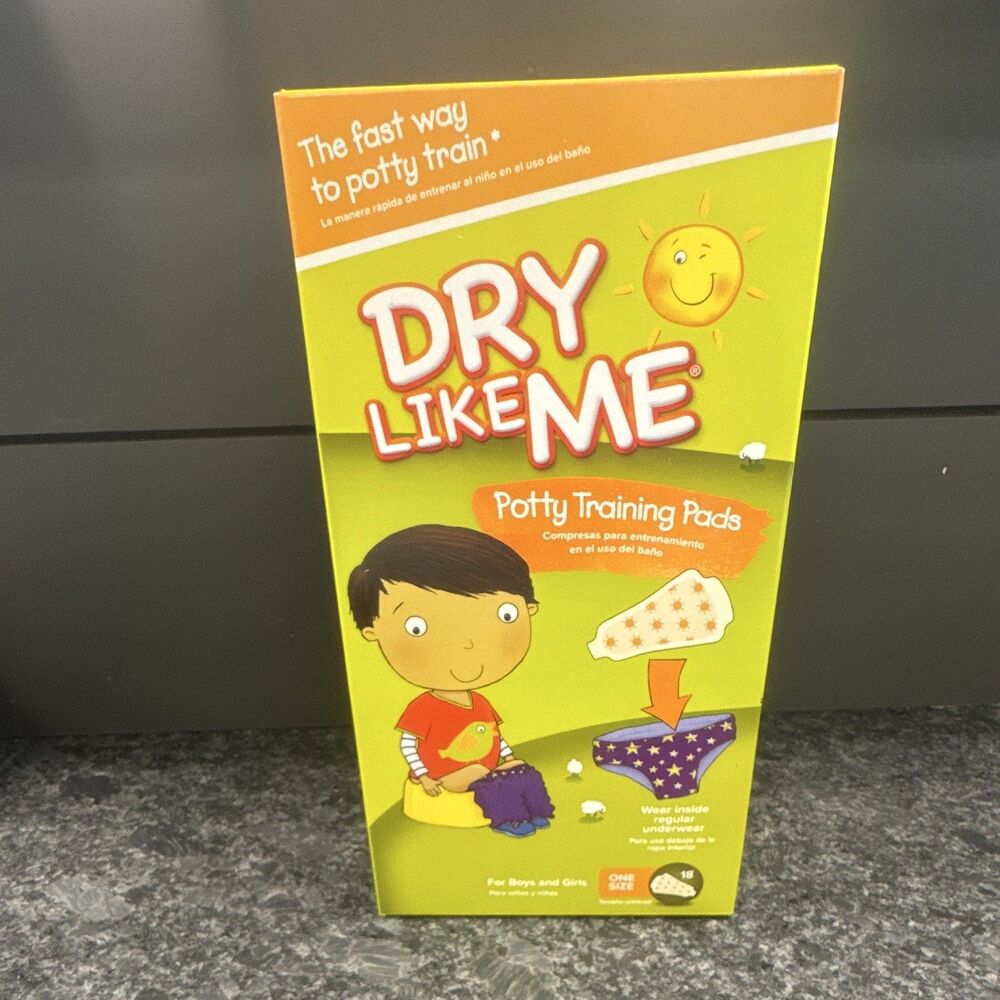Dry Like Me Potty Training Pads for Boys, Green, 18 Pack, MPN 02000